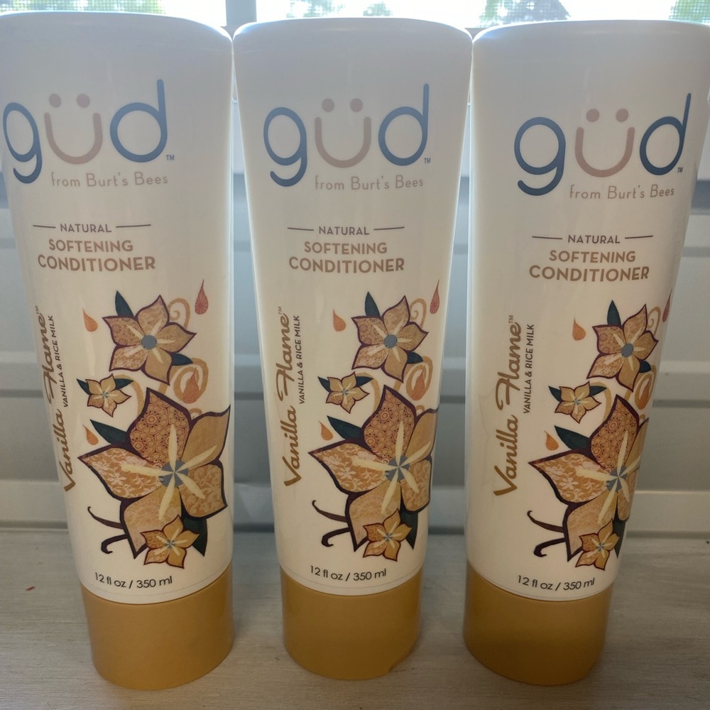 X3 gud by Burt’s bee’s softening conditioner